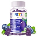 Huisdieren Zuiverste Glucosamine Chondroitin Gummies met MSM & Vlierbes Extra sterkte - Gezamenlijke ondersteuning, Antioxidant Immune Ondersteuning Supplement voor volwassenen, mannen & vrouwen.60 Blueberry Gummies