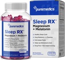 Sleep Gummy, Kalm + slaapsteun, 2 mg Melatonine, L-Theanine, Kamille, Lemon Balm, Passiebloem, Zachte slaaphulp, Aardbei 60 Graaf