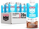 Muscle Milk Zero Protein Shake, Chocolate, 11 Fl Oz Carton, 12 Pack, 20g Proteïne, Zero Sugar, 100 Calorieën, Calcium, Vitaminen A, C & D, 4g Fiber, Energizing Snack, Workout Recovery, Packaging May Vary,11 Fl Oz (Pack van 12)