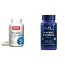 Jarrow Inositol 750mg 100 Capsules Veggie & Life Extension NAC 600mg 60 Capsules Foie et support respiratoire
