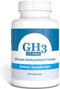 Nattura G-H3 Ultra, formule antioxydante ultime - nouveau complexe anti-âge amélioré (Ginkgo Biloba, acide lipoïque R-alpha, coenzyme Q10, acétyl L-Carnitine, vitamine B6) - 60 capsules