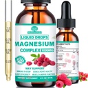 Cortisol Detox pour les femmes et les hommes w. Super Calme 16-en-1 Magnésium, Theanine, Ashwagandha, St Johns Wort, Lemon Baume, Cortisol Wellness gouttes liquides pour le Cortisol équilibré, Harmone équilibré et détente