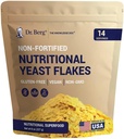 Dr. Berg Premium Nutritional Gistvlokken - Delicious Non-Fortified Nutritional Gist met natuurlijk voorkomende B vitamines - 8oz