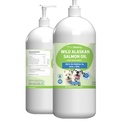 Pet Wellbeing Wild Alaska Salmon Oil for Dogs - Wild-Caught, Cold-Processed, Daily Omega-3 Fish Oil for Healthy Coat and Skin, Joint Mobility and Strength - EPA, DHA - 16 fl oz (473 ml)