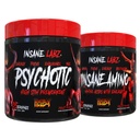 Insane Labz Hellboy Bundle, Psychotische Hellboy Pre-workout en krankzinnige Amino BCAA, Verhoog spiermassa, sterkte, focus en hersteltijd, Fruit Punch