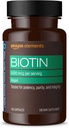 Elementen Vegan Biotin 5000 mcg - Haar, huid, nagels, 130 capsules (4 maanden voorraad) (Verpakking kan variëren)