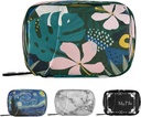 Naanle Hawaiian Palm Leaf Flower Pill Box 7 Dag pil geval reis pil Organisator tas met rits draagbare week Case Compacte grootte voor vitamine supplement houder