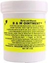 Oint Konvalia Naturals B&W - Onguent à brûlures et à plaies - Salve à brûlures faite d'amish - Crème à brûlures 100% naturelle (nouvelle étiquette) - 4 oz