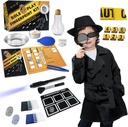 Spy Kit voor kinderen Detective Outfit Fingerprint Speelgoed Cadeaus voor 5 6 7 8 9 10 11 Jaar Oude Jongens Meisjes onderzoek Rol spelen Dress up kostuum Onderwijs Wetenschap Geheim Agent Finger Print Identificatie