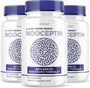 (3 Pack) Nooceptin Brain Supplement - Officiële Formule - Nooceptin Advanced Formula Nootropic Supplement voor kinderen en volwassenen - Extra sterkte geheugen, Cognitive Support Hersenpoeder (180 Capsules)