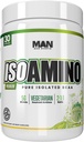 MAN Sport ISO Amino Pure Geïsoleerde BCAA Poeder 270 Gram - Mountain Mist - Vegetarische Formule 2:1:1 Ratio - Natuurlijke ingrediënten - Geen fillers, Geen kunstmatige kleuren - Lean Muscle Building Supplement