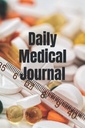 Daily Medical Journal om medicijnen, vitaminen, supplementen en het bijhouden van de bloeddruk lezingen Dagelijks logboek voor zorgverleners en patiënten
