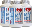 I love MY PETS LLC Immune System Booster for Cats - CAT Immune Support - Booster - Healthy Supplement - Milk Thistle Cats - 180 Treats (3 Flessen)
