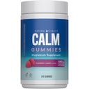 Natuurlijke vitaliteit Kalm, Magnesium Citrate Supplement, Stress Relief Gummies, Ondersteunt een gezonde reactie op stress, Glutenvrij, Veganistisch, Raspberry Citroen Smaak, 240 Gummies