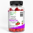 Complete prenatale vitamines, foliumzuur, ijzer, choline voor Neurale Tube Support, Omega-3 DHA voor foetale hersenontwikkeling, Calcium-helper D3 & K2, Non-GMO Vegan Gummies