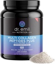 DR EMIL NUTRITION Multi Collageen Peptides Powder - 20g Unflavored Hydrolyzed Collageen Proteine Powder with Hyaluronic Acid for Hair, Skin, Nails and Joints - 30 Servings