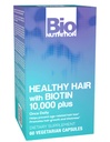 Bio Voeding Gezonde Haar Ondersteuning met Biotin 60 Vegetarische Capsules 