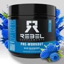 Rebel SupplementenTM Blue Razz Loaded Pre Workout 
