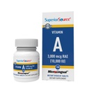 Superior Bron Vitamine A 10.000 IE - Oogverzorgingssupplement - Ondersteunt ook Immune, Huid- en Botgezondheid - Niet-GMO en Glutenvrij - 100 MicroLinguale Tabletten