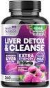Voorzichtige Lever Reiniging Detox & Reparatie Formule - Geavanceerde Lever Ondersteuning Supplement met Silymarin melk distel, Dandelion Root, Artichoke Extract, Turmeric, Choline, & Beetwortel - 240 Veggie Capsules