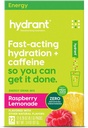 Hydrant - Energy Electrolyte Powder, Raspberry Lemonade Flavor, 12 Caffeine & L-Theanine Energy Rehydration Stick Packs - Low Sugar Energizing Powder for Daily Use