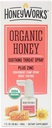HoneyWorks Adult Throat Spray for Sore Throat Relief, 1 Oz, kalmerende non-GMO USDA Organic Dark Honey + Zink, Fast-Acting Relief, Ages 12 Years+