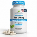 Vein & Artery Supplement - Blood Flow Supplement with Calcium - Blood Circulation Support for Men, Women - Circulatie and Vein Support - 60 ct