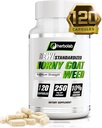 Herbolab Extrait de mauvaises herbes Horny Goat, normalisé à 10% Icariin, 250mg x 120 Capsules (AKA Epimedium Extract, Barrenwort, Bishops Hat, Fairy Wings, Yin Yang Huo)