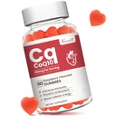High Absorption CoQ10 Gummies 250 mg, Plus Omega-3, Vitamin B3 for Cellular Energy, Brain & Antioxidant, 5X Better Absorption Coenzyme Q10 Supplement, Raspberry Flavored - 60 Cts