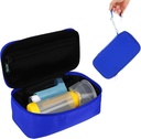 Beautyflier Travel Carrying Case voor Portable Nebulizer, Inhaler Spacer voor kinderen en volwassenen, Inhaler Holder Astma draagtas met Mesh Pocket voor Geneeskunde en andere Essentials, Blauw (Alleen geval)