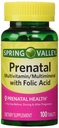 Spring Valley - Prenatale, multivitamine, multiminerale, 100 tabletten w. Foliumzuur
