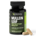 Mullein Leaf Capsules for Respiratory Health - 5000mg Extract 10:1 for Long Support and Immune Function - 30 Count - Vegan, Non-GMO Capsules - Herbal Supplement for Daily Wellness - 1 maand Supply
