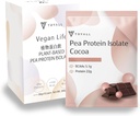 TRYALL Plant Based Pea Protein Powder Isolaat (22 g eiwit) Travel Sachets (Cocoa Milk, 10 verpakkingen)