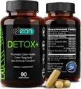 ELEAN Detox Plus Blended with Probiotic, Alfalfa, Flax Seed, Organic Aloë Vera, Сascara Sagrada bast voor Colon Cleanse, Gut Health, Digestief Gezondheid en Total Colon Care. 90 Capsule 30 Days Supply