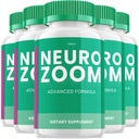 (5 Pack) Neuro Zoom Brain Boost Supplement, Neuro Zoom Advanced Memory Support Formula, Neuro Zoom Pillen Nootropic, NeuroZoom Reviews (300 Capsules)
