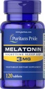 Puritanen Pride Melatonine 3 Mg Tablets, 120 Tel.