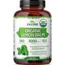Zazzee Biologische Citroen Balsem 10:1 Extract, 3000 mg Sterkte per capsule, 180 Vegan Capsules, 6 maanden supply, gestandaardiseerd en geconcentreerd 10X Extract, 100% vegetarisch, all-natural en niet-GMO