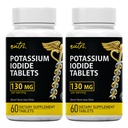 Nature's Fusions Kaliumiodide Tablets (verpakking van 2) 130mg - 120 Tablets EXP 10/2032 - YODO Naciente - KI Pillen - Yoduro de Potasio