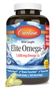 Carlson - Elite Omega-3 Gems, 1600 mg Omega-3 vetzuren Inclusief EPA en DHA, Noorse, Wild-Caught Fish Oil Supplement, duurzaam gegenereerd Omega 3 Fish Oil Capsules, Citroen, 130 Softgels