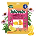 Ricola Lémon au miel avec gouttes de Toux d'Echinacea, 45 comtes, Delicious Throat Relief & Care, Anesthésie orale, naturellement aromatisé