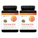 Youtheory Turmeric Extra Strength - 1.000 mg - Ondersteunt Muscle & Joint Health* - Bevat Bioenhancers, Curcuminoïden & Kruidenextracten - USP Geverifieerd - 180 Vegetarische Capsules, 2 Pack (180-Day Supply)