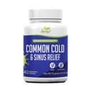 Common Cold Supplement - Sinus druk en congestie verlichting - Verlichting van Runny neus, niezen, Sore Throat en Hoesten - Snel handelen - 100% natuurlijke en kruidensupplement