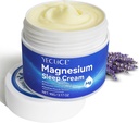 Crème de magnésium pour les pieds, Huile de magnésium pour les pieds, Lotion de magnésium, Crème de magnésium 3,17 OZ, Magnésium topique, Apaisseurs tension musculaire, haute concentration véritable Zechstein Chlorure de magnésium topique