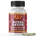 Royal Detox - All-in-One Cleanse (tout-en-un) Zeolite, Cilantro, Chlorella, Spiruline, Pectine de pomme (tout le corps), Foie, Colon Detox (tout-en-un) soutient l'énergie, l'humeur, l'immunité, la santé des intestins, l'inflammation réduite 90 capsules