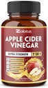 Zolotus 7 in 1 Apple Cider Vinegar Capsules, 3 maanden levering met Ceylon Cinnamon, Gemberwortel, Kurkuma, Vlierbes voor ondersteuning van spijsvertering, Immune, 90 capsules
