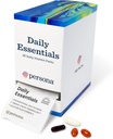 Persona Nutrition Daily Essentials Multivitamine Pack for Women & Men (28 Pack) Inclusief Omega 3 met Kurkuma, Calcium, Vitamine D & Complete Adult Multivitamine