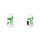 Vega Protein and Greens Protein Powder, Vanille - 20g Plant Based Protein Plus Veggies, Vegan & Protein and Greens Protein Powder Chocolate (19 Servings) - 20g Plant Based Protein Plus