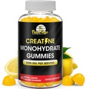 Creatine Gummy Supplement- Citroen Flavored Creatine Monohydraat Pre Workout Kauwen voor energie Boost, Creatine Supplement voor het bouwen van spier en kracht, Veganist, Non-GMO 90 Tellen