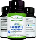 Power by Naturals: Leptin Fat Burner met Carb Blocker - 60 Glutenvrije Capsules, Leptin Weight Loss Diet Pillen, Efficient Fat Burner, Appetite Suppressant