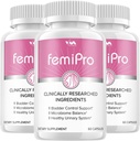 (3 Pack) Femi Pro Probiotica - FemiPro Advanced Formula Bladder Control Support, Microbiome Balance, Healthy Urinary System, 180 Capsules